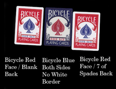 SOLOMAGIA Phoenix Gaff Cards Gaff Kartenspiel Zaubertricks und Magie Blank Face and Blue Back